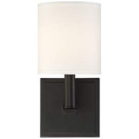 Image5 of Savoy House Waverly 11" High Matte Black Wall Sconce more views