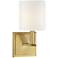 Savoy House Waverly 11" High Warm Brass Wall Sconce