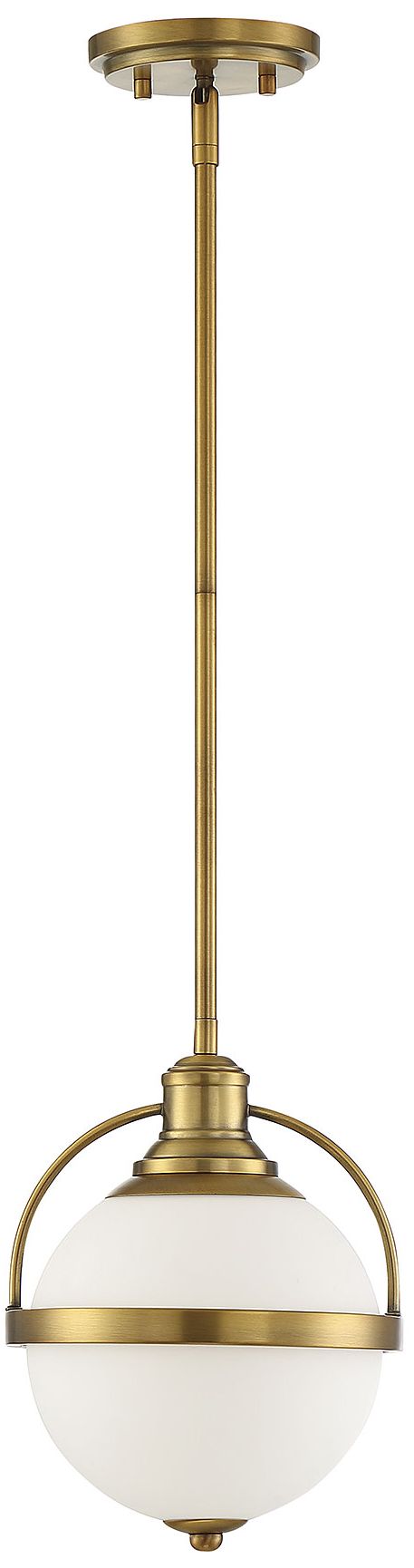 Thumbnail2 of Savoy House Westbourne 8 3/4" Wide Warm Brass Mini Pendant more views