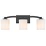 1_Savoy House Whitney 24" Wide Matte Black 3-Light Bath Light