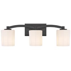 Savoy House Whitney 24" Wide Matte Black 3-Light Bath Light