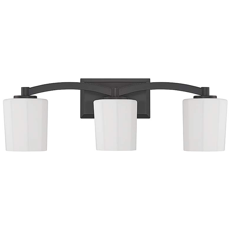 Image 3 Savoy House Whitney 24" Wide Matte Black 3-Light Bath Light more views