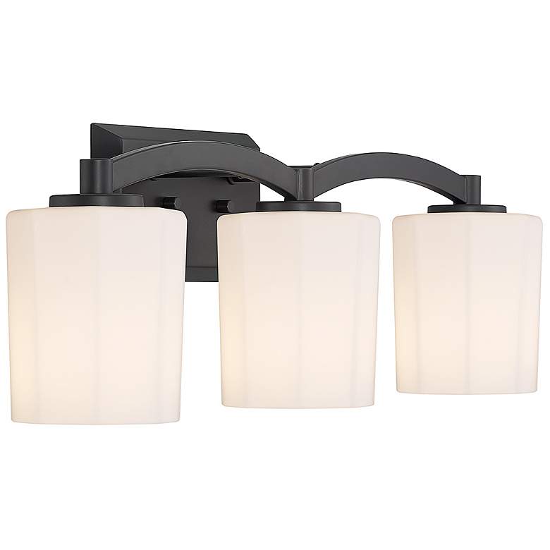 Image 5 Savoy House Whitney 24" Wide Matte Black 3-Light Bath Light more views