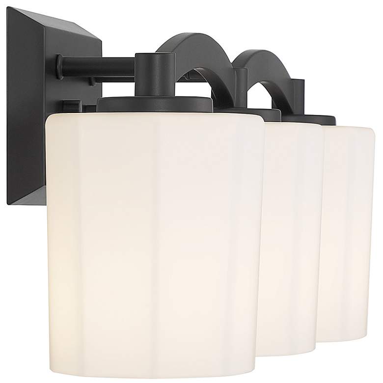 Image 6 Savoy House Whitney 24" Wide Matte Black 3-Light Bath Light more views