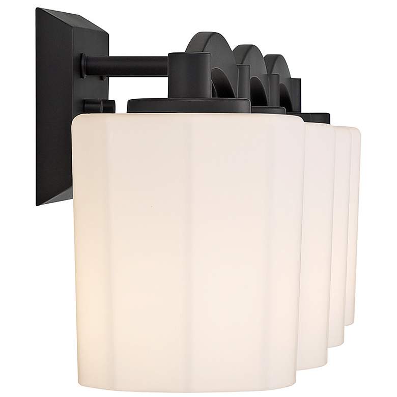 Image 3 Savoy House Whitney 33" Wide Matte Black 4-Light Bath Light more views