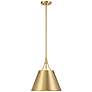 3_Savoy House Willis 14" Wide Warm Brass Pendant Light more views