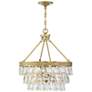 2_Savoy House Windham 20"W Gold Metal Crystal 4-Light Pendant