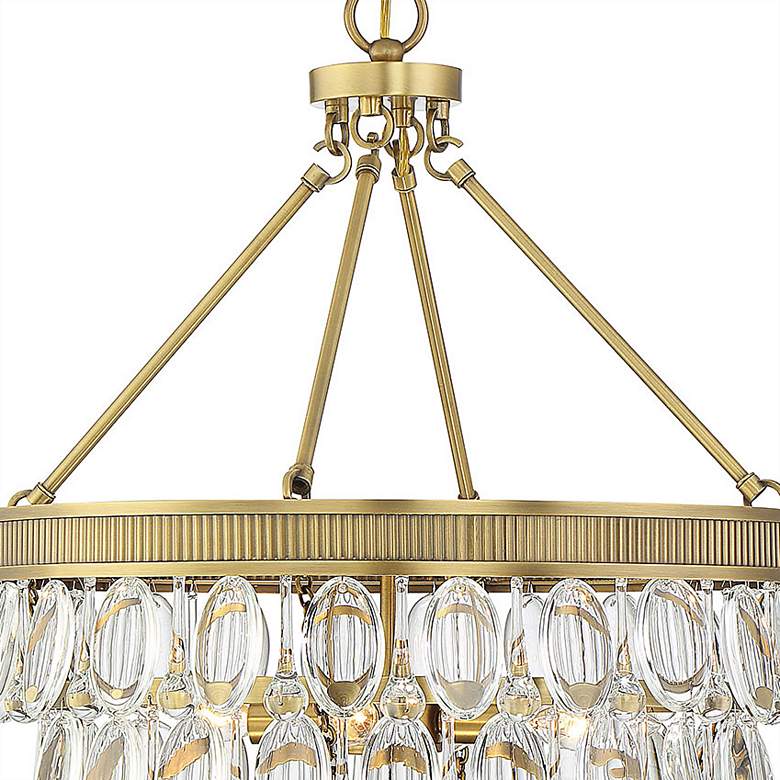 Image 3 Savoy House Windham 20"W Gold Metal Crystal 4-Light Pendant more views