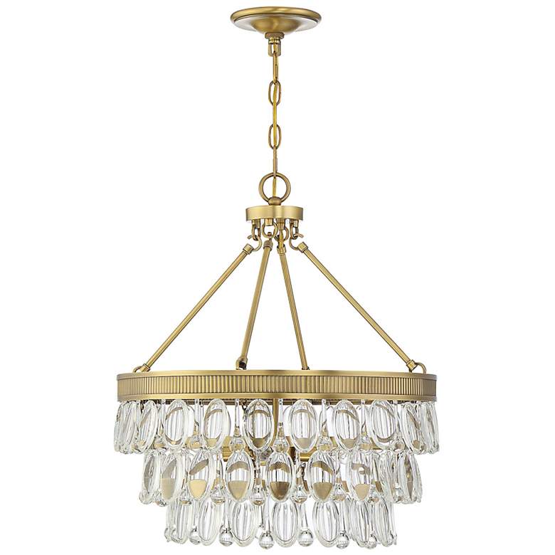 Image 4 Savoy House Windham 20"W Gold Metal Crystal 4-Light Pendant more views