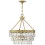 4_Savoy House Windham 20"W Gold Metal Crystal 4-Light Pendant more views