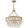 5_Savoy House Windham 20"W Gold Metal Crystal 4-Light Pendant more views