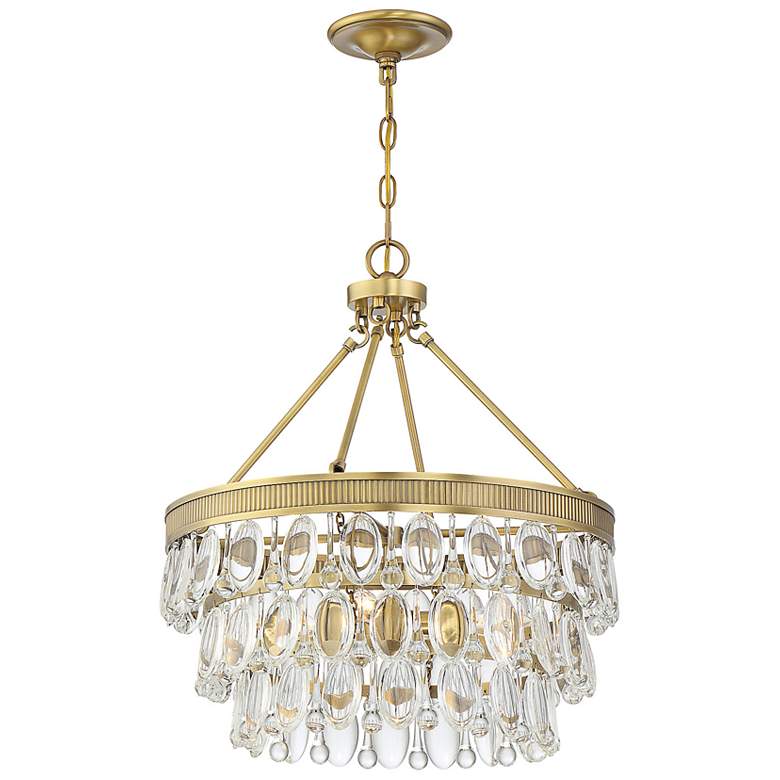 Image 6 Savoy House Windham 20"W Gold Metal Crystal 4-Light Pendant more views