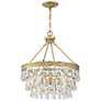6_Savoy House Windham 20"W Gold Metal Crystal 4-Light Pendant more views