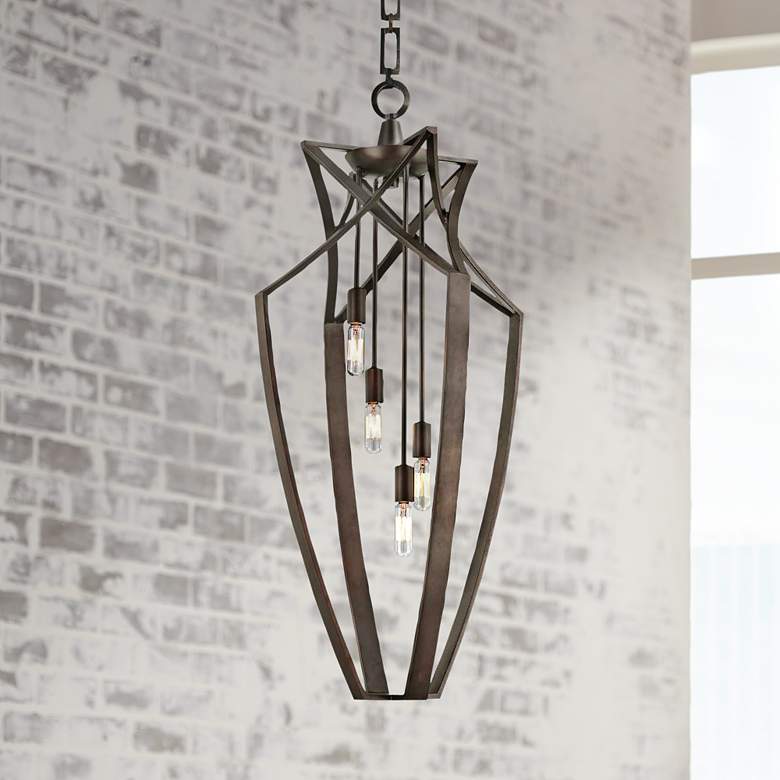 Image 1 Savoy House Windsung Bronze 4-Light Modern Foyer Pendant