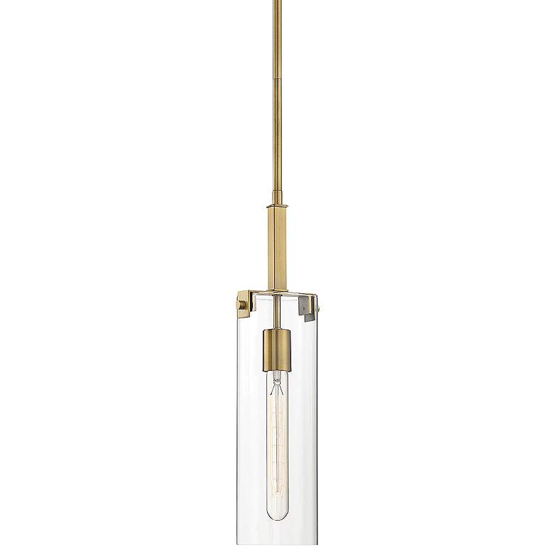 Image 1 Savoy House Winfield 5 1/4" Wide Warm Brass Mini Pendant