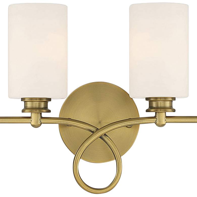 Image 4 Savoy House Woodbury 28" Wide Warm Brass 4-Light Bath Light more views
