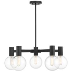 Savoy House Wright 28" Wide Matte Black 5-Light Chandelier