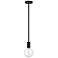 Savoy House Wright 5 3/4" Matte Black Mini Pendant
