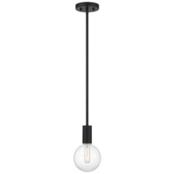 Savoy House Wright 5 3/4" Matte Black Mini Pendant