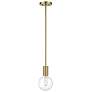 1_Savoy House Wright 5 3/4" Wide Warm Brass Mini Pendant