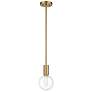 3_Savoy House Wright 5 3/4" Wide Warm Brass Mini Pendant more views