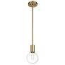 4_Savoy House Wright 5 3/4" Wide Warm Brass Mini Pendant more views