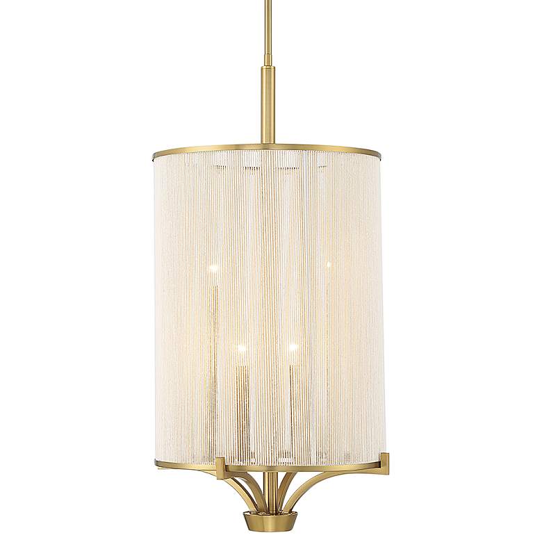 Image 1 Savoy House Wynwood 16" Wide Warm Brass 4-Light Chandelier