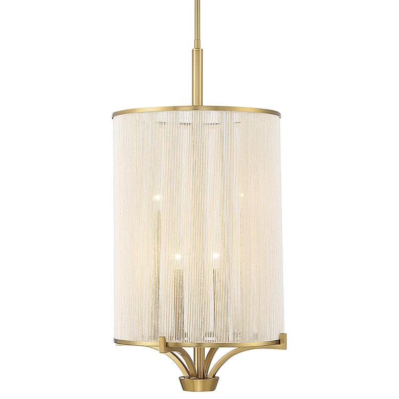 Image 1 Savoy House Wynwood 16 inch Wide Warm Brass 4-Light Chandelier