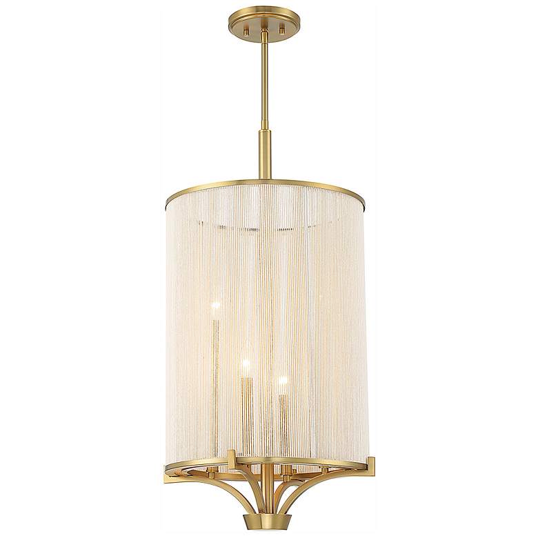 Image 4 Savoy House Wynwood 16" Wide Warm Brass 4-Light Chandelier more views