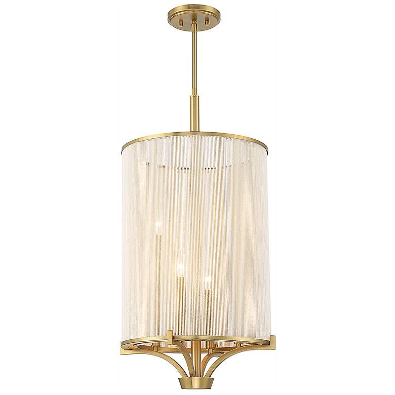 Image 4 Savoy House Wynwood 16 inch Wide Warm Brass 4-Light Chandelier more views