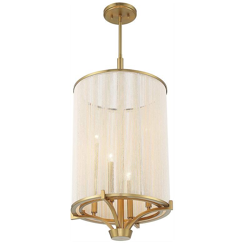 Image 5 Savoy House Wynwood 16 inch Wide Warm Brass 4-Light Chandelier more views