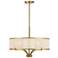 Savoy House Wynwood 23" Wide Warm Brass Drum Chandelier