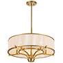 4_Savoy House Wynwood 23" Wide Warm Brass Drum Chandelier more views
