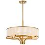 5_Savoy House Wynwood 23" Wide Warm Brass Drum Chandelier more views