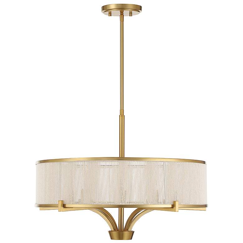 Image 2 Savoy House Wynwood 24" Wide Warm Brass 5-Light Chandelier more views