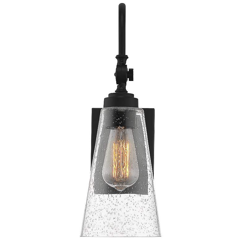 Image 4 Savoy House York 16" High Matte Black Adjustable Wall Sconce more views