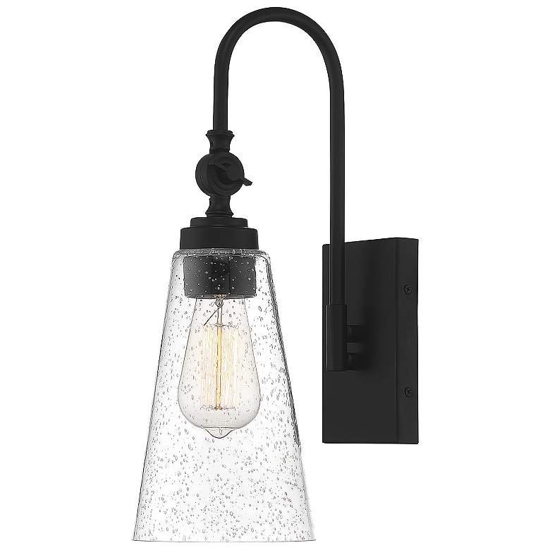 Image 5 Savoy House York 16" High Matte Black Adjustable Wall Sconce more views