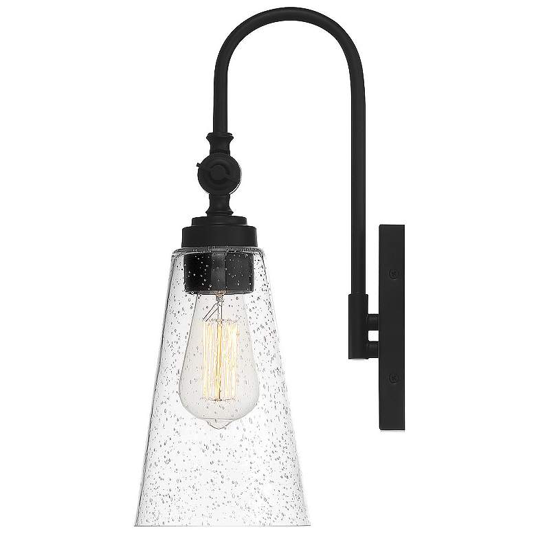 Image 6 Savoy House York 16" High Matte Black Adjustable Wall Sconce more views