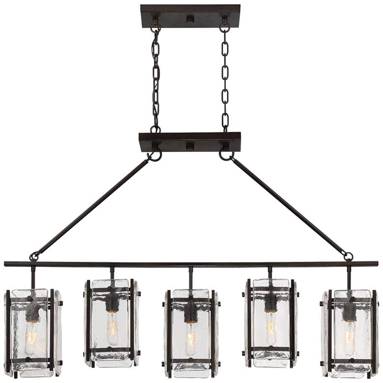 Image 2 Savoy Lighting Glenwood 45 1/4 inch Bronze Kitchen Island Light Pendant