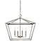 Savvy 23" Wide Satin Nickel 4-Light Pendant