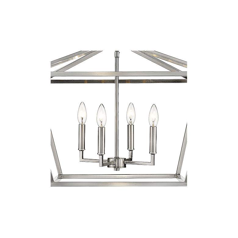 Image 2 Savvy 23" Wide Satin Nickel 4-Light Pendant more views