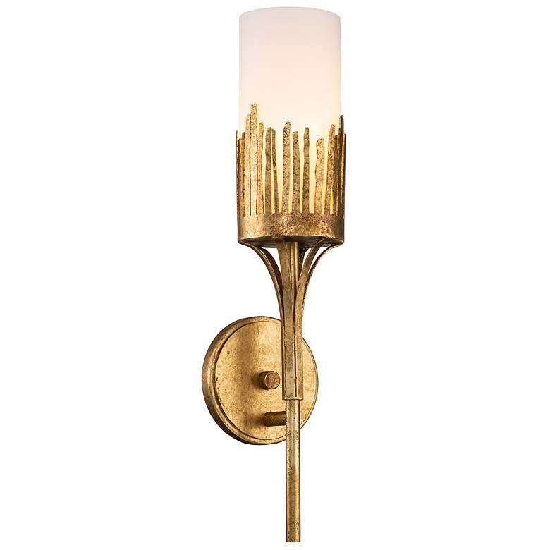 Image 1 Sawgrass 1 Light Sconce in Gold Leaf