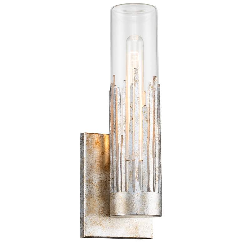 Image 1 Sawgrass 1 Light Sconce in Silver Leaf