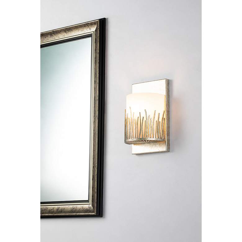 Image 4 Sawgrass 10" High Antique Silver Wall Sconce more views