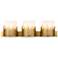 Sawgrass 3 Light Vanity In Distressed Gold