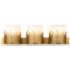 Sawgrass 3 Light Vanity In Distressed Gold