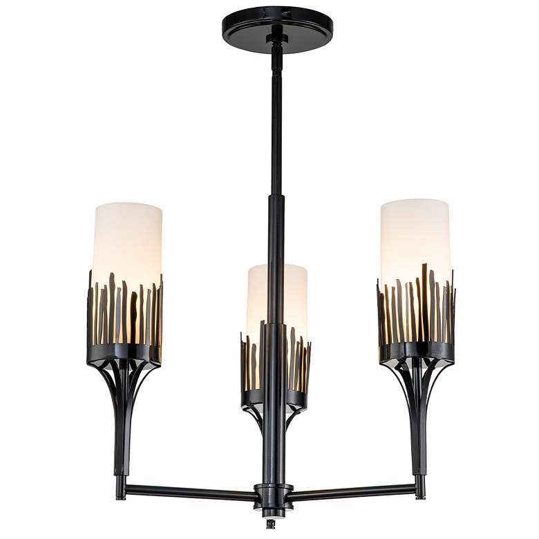 Image 1 Sawgrass 3 Lt Chandelier in Black