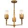 Sawgrass 3 Lt Chandelier in Gold
