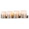 Sawgrass 32" Wide Antique Silver 4-Light Vanity Bath Light