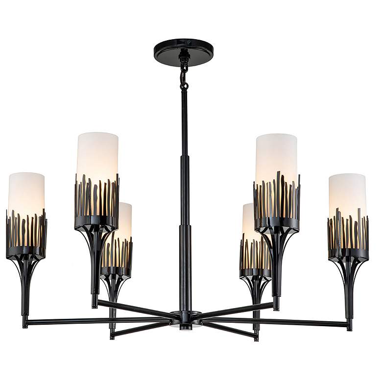 Image 1 Sawgrass 6 Lt Chandelier in Black